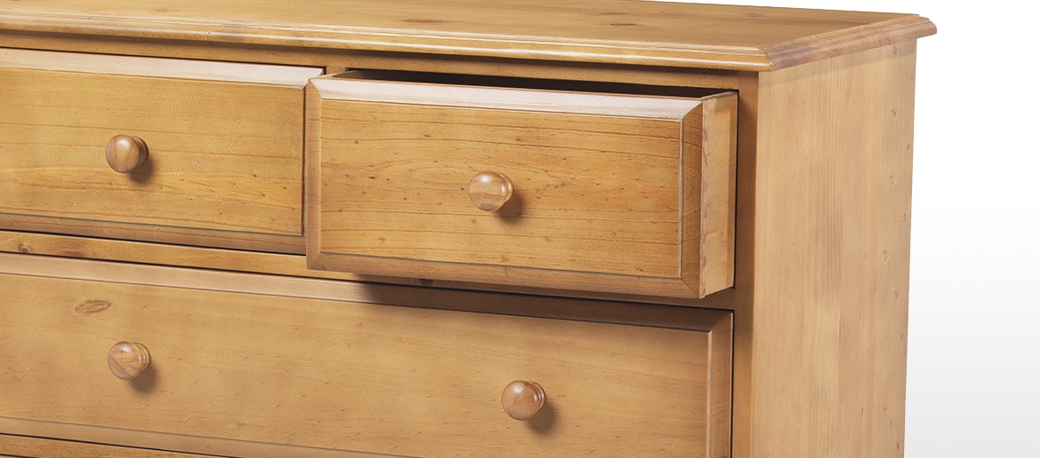 Essentials Pine 6 Drawer Chest of Drawers