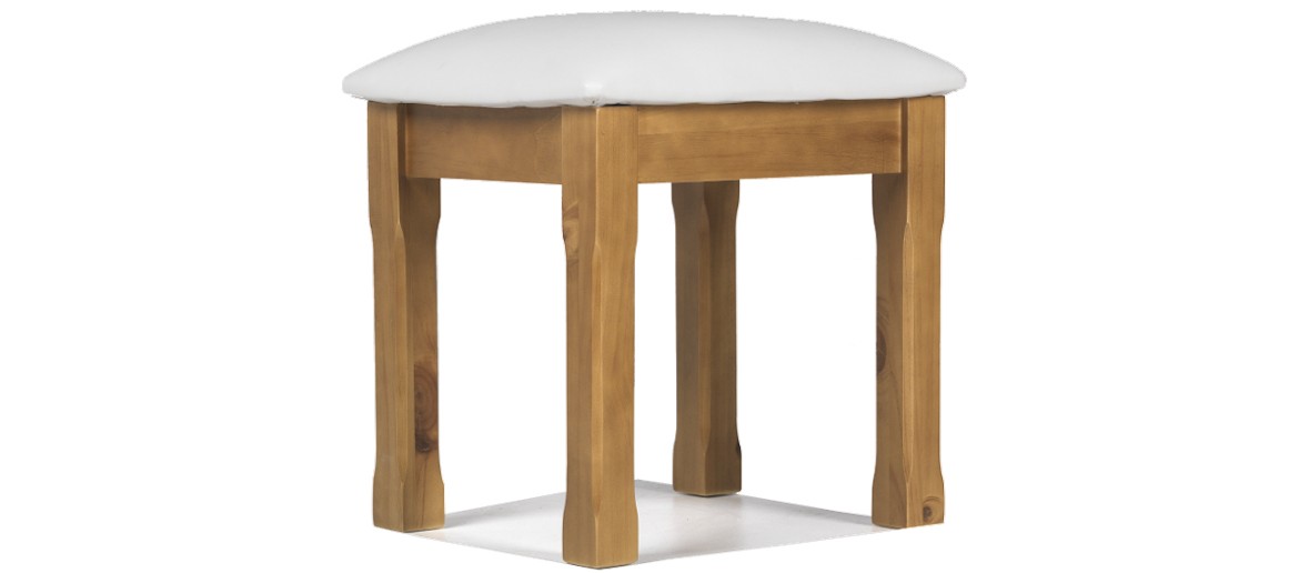 Essentials Pine Dressing Table Stool