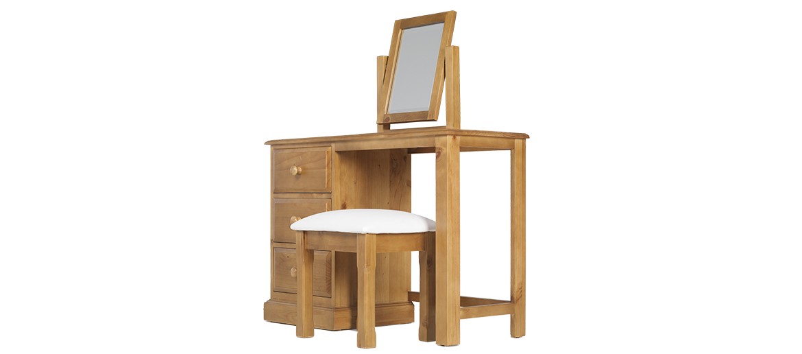 Essentials Pine Dressing Table Set