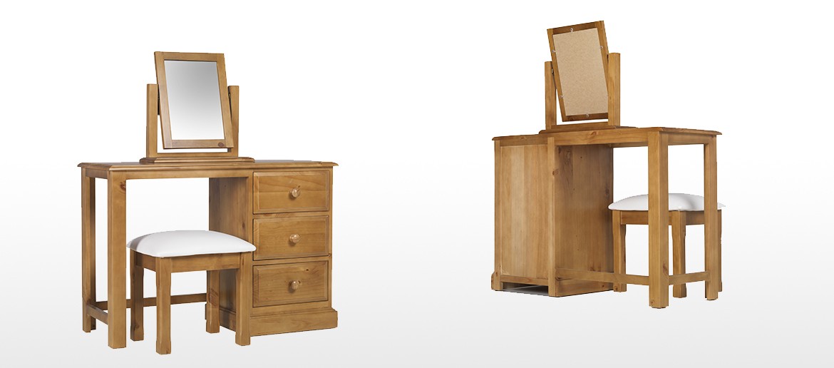 Essentials Pine Dressing Table Set