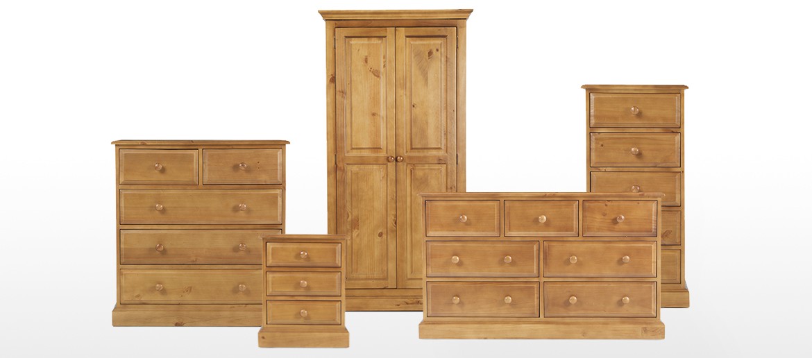 Essentials Pine Dressing Table Set