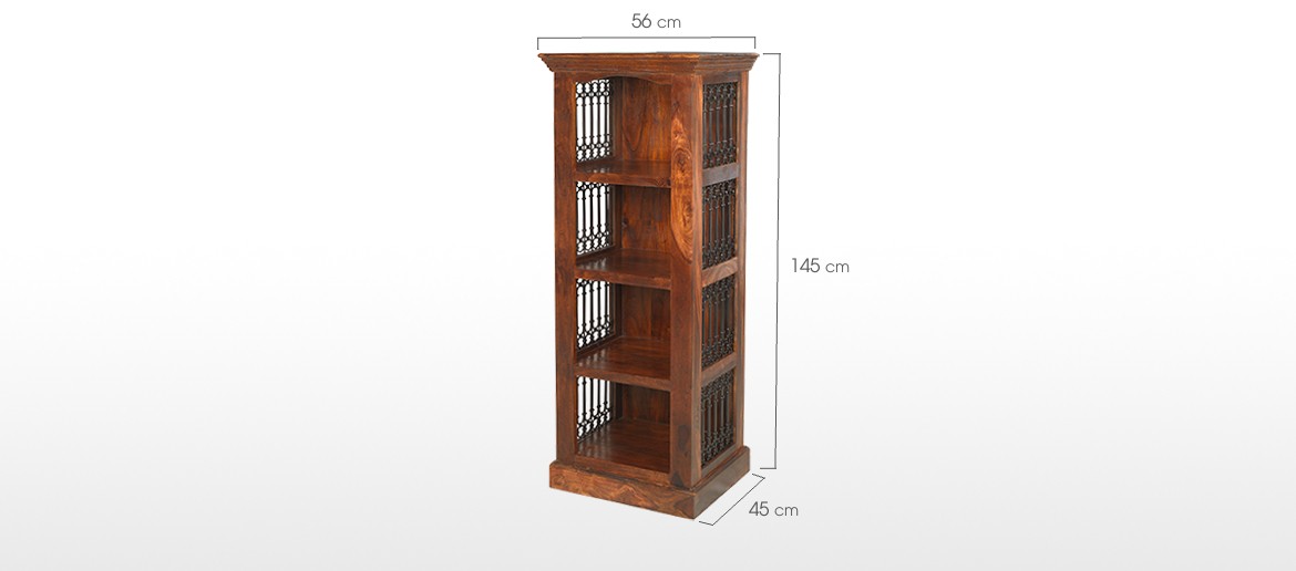 Jali Sheesham Alcove Bookcase