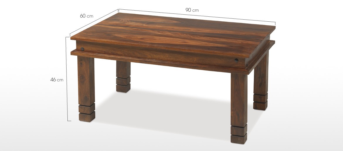 Jali Sheesham 90 cm Chunky Coffee Table