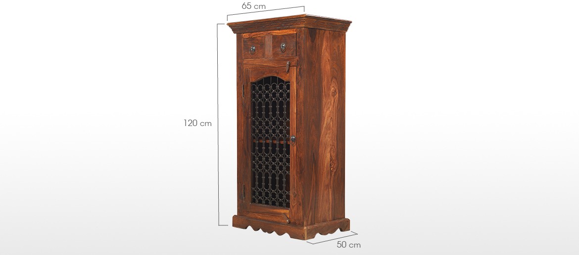 Jali Sheesham Hi-Fi Cabinet