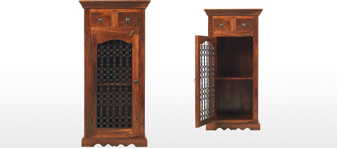 Jali Sheesham Hi-Fi Cabinet