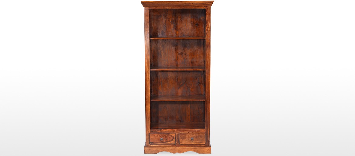 Jali Sheesham Tall Square Bookcase