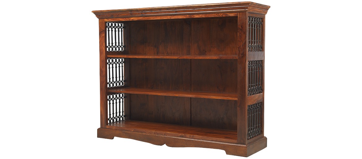 Jali Sheesham Low Bookcase