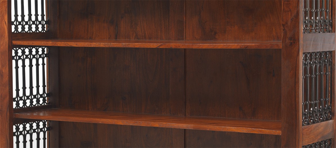 Jali Sheesham Low Bookcase