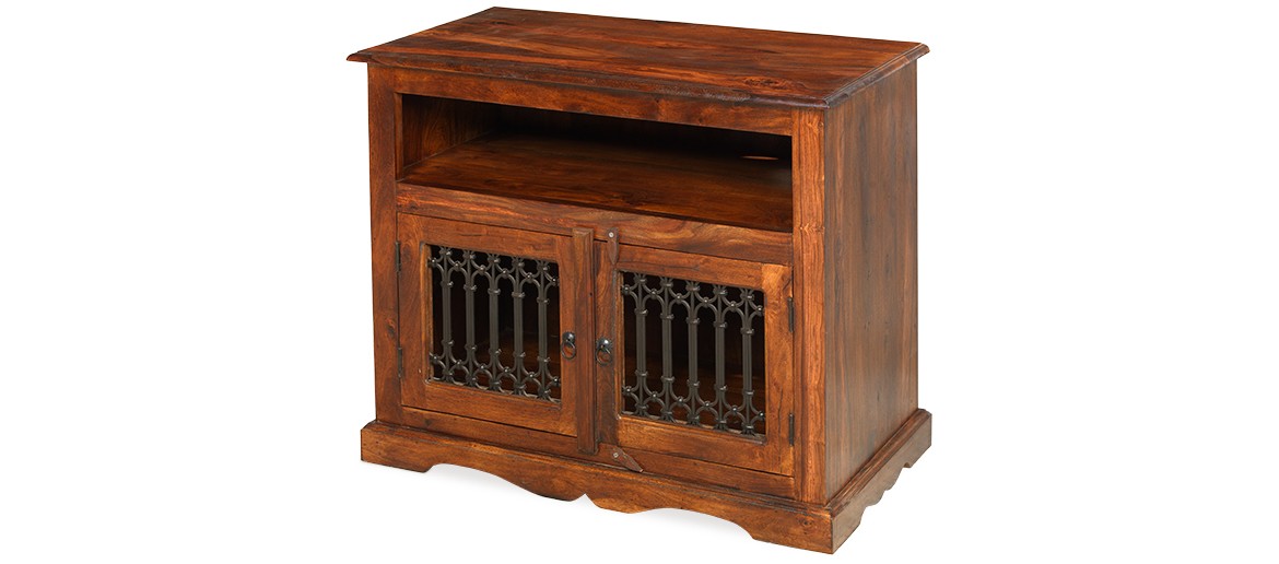 Jali Sheesham Square TV Cabinet