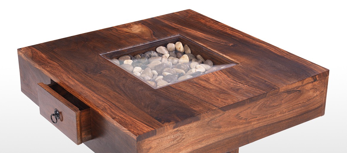 Jali Sheesham Small Pebble Coffee Table