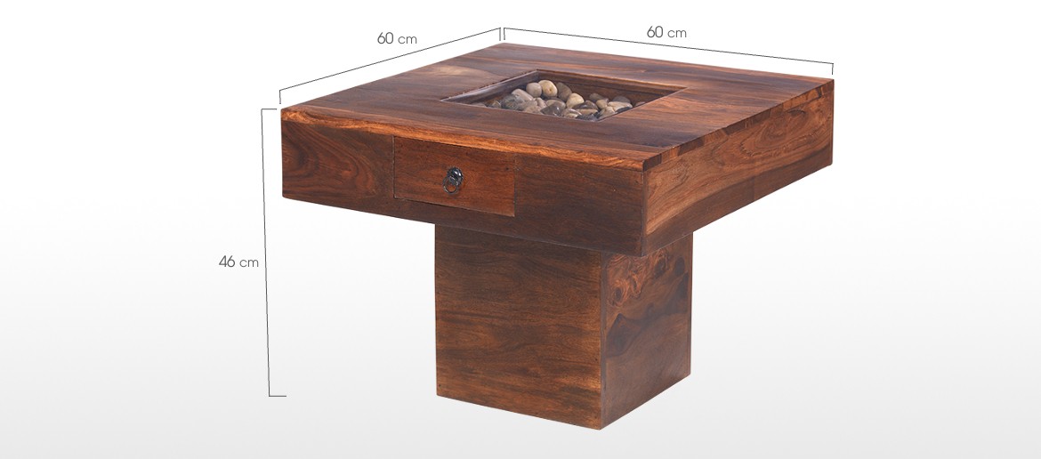 Jali Sheesham Small Pebble Coffee Table