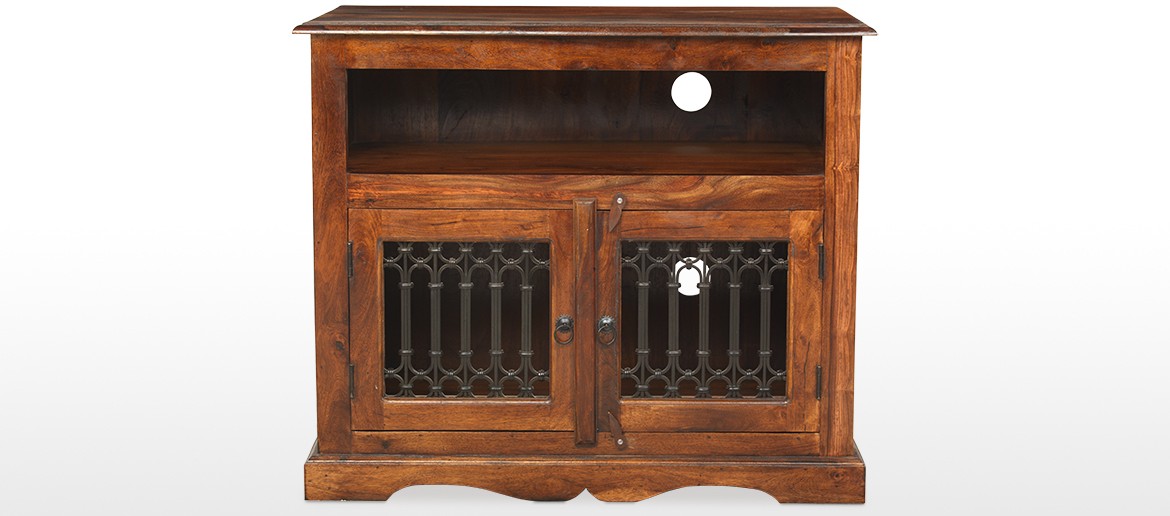 Jali Sheesham Square TV Cabinet