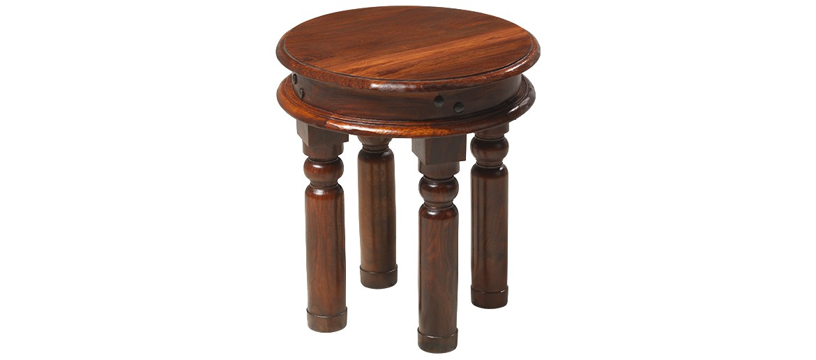 Jali Sheesham 40 cm Round Thakat Coffee Table