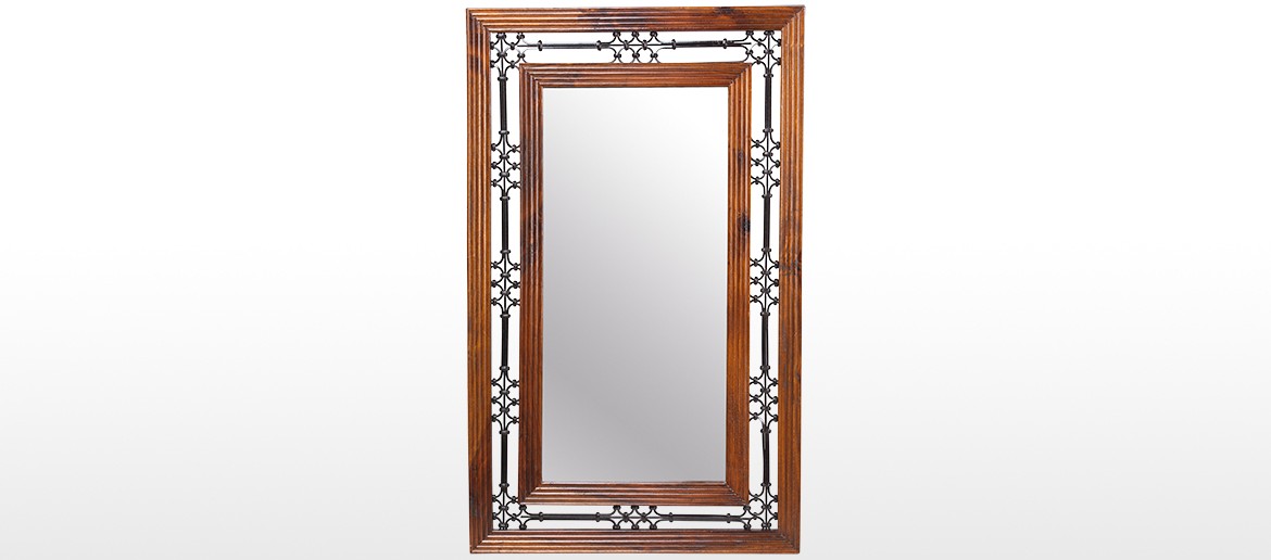 Jali Sheesham Tall Mirror