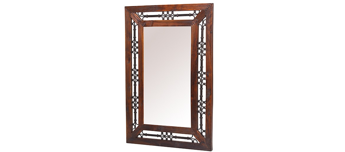 Jali Sheesham Rectangular Mirror