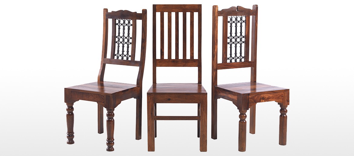 Jali Sheesham 180 cm Thakat Dining Table and 6 Chairs 