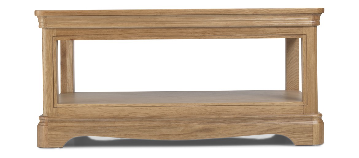 Kilmar Natural Oak Living & Dining Coffee Table With Shelve