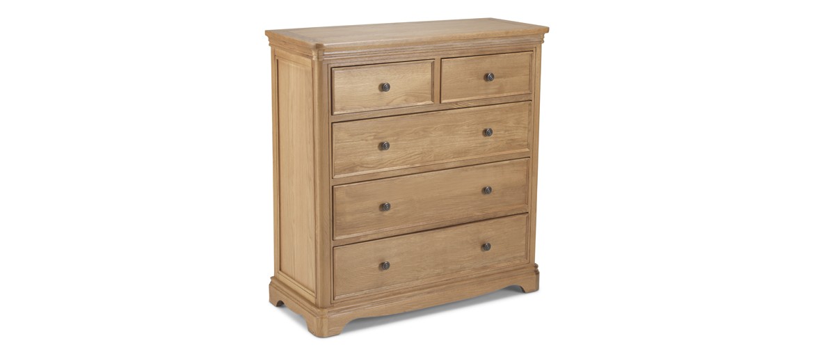 Kilmar Natural Oak Bedroom 2 Over 3 Chest