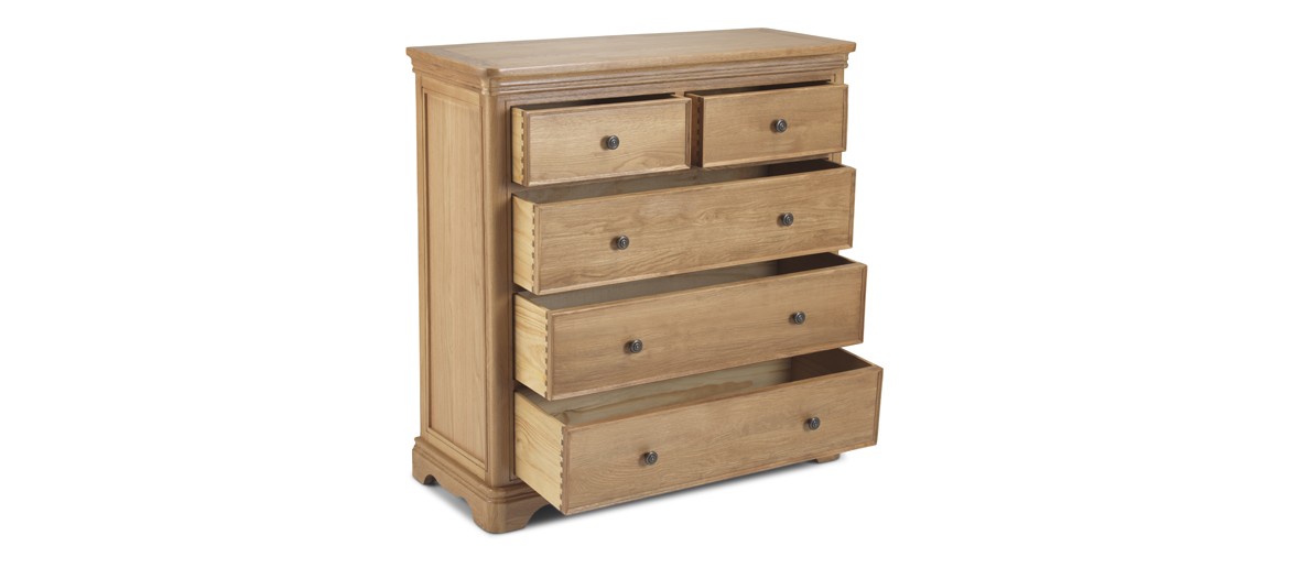 Kilmar Natural Oak Bedroom 2 Over 3 Chest