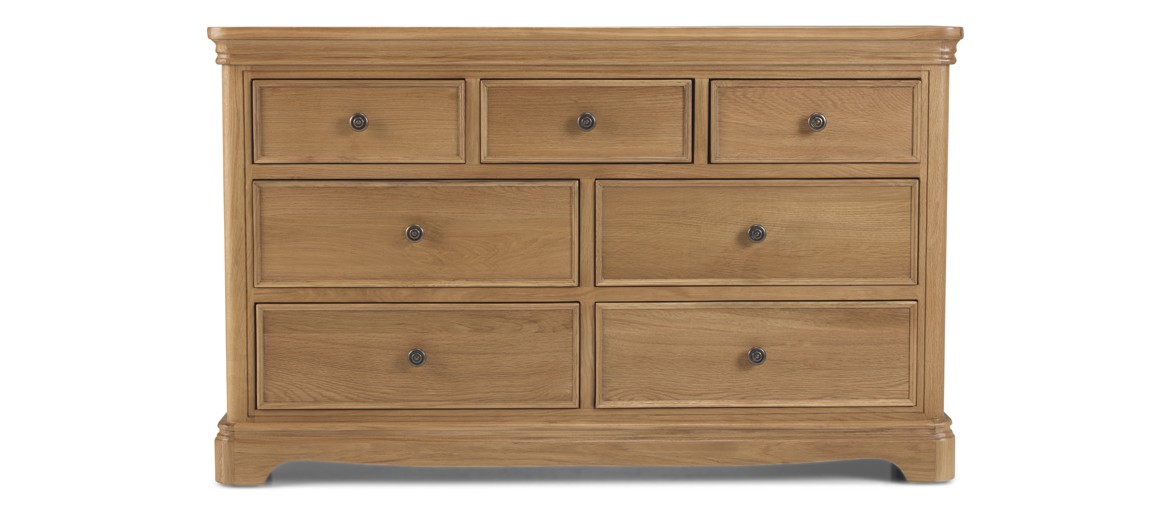 Kilmar Natural Oak Bedroom 3 Over 4 Chest