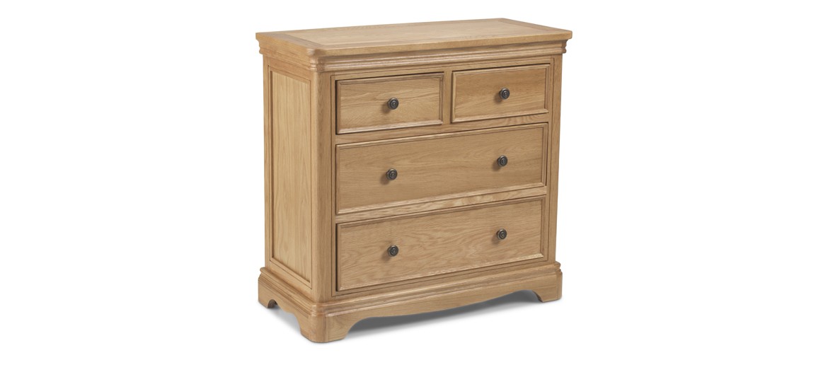 Kilmar Natural Oak Bedroom 2 Over 2 Chest