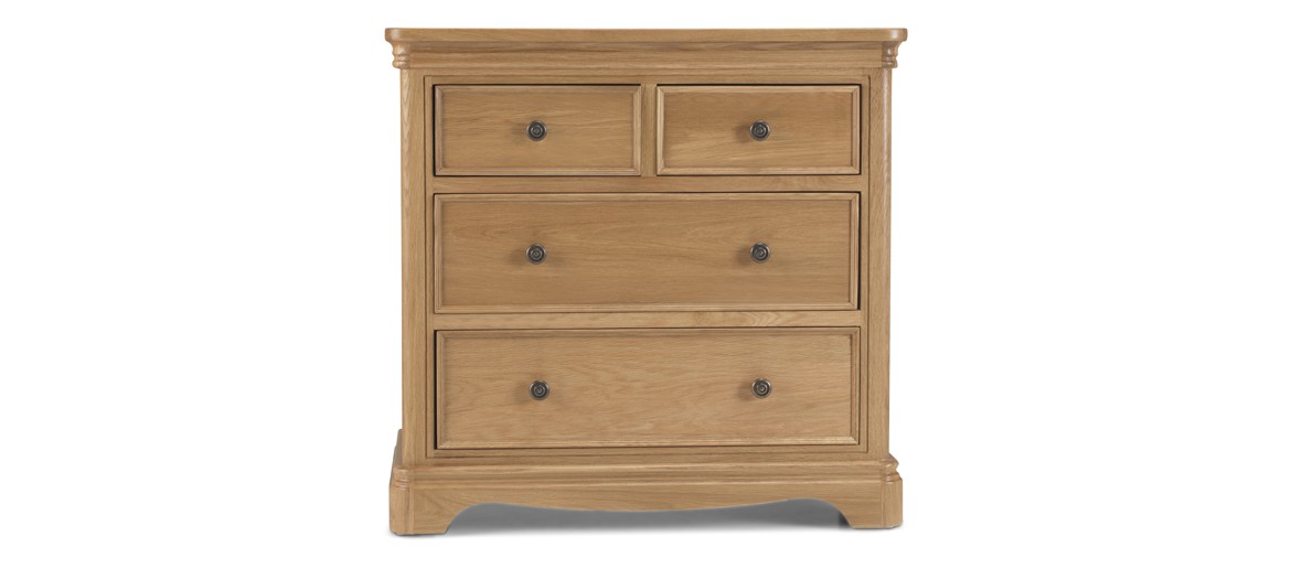 Kilmar Natural Oak Bedroom 2 Over 2 Chest