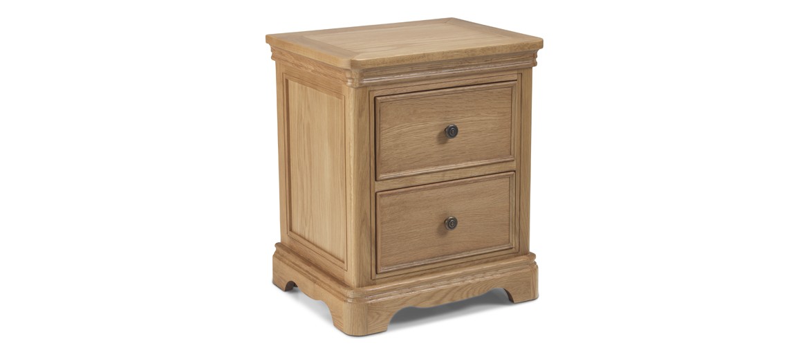 Kilmar Natural Oak Bedroom Bedside Cabinet