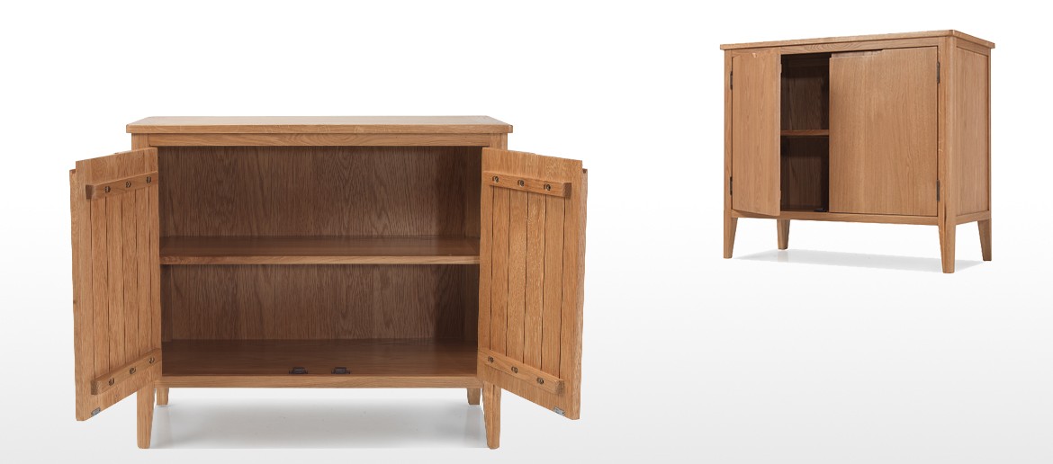 Eklund Oak Small Sideboard with Doors