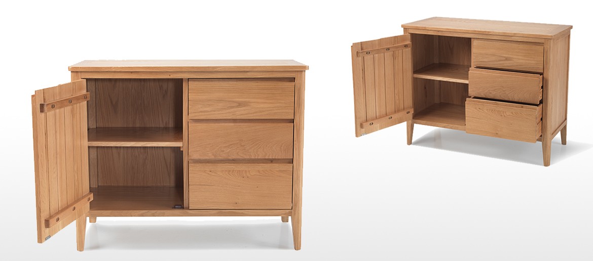 Eklund Oak Small Sideboard with Drawers