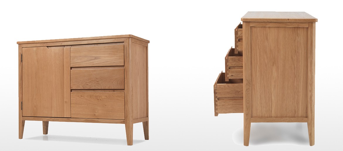 Eklund Oak Small Sideboard with Drawers