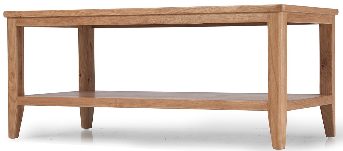 Eklund Oak Coffee Table with Shelf