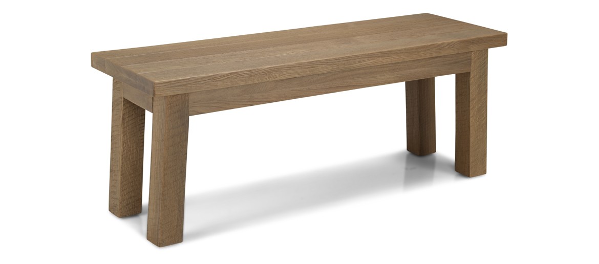 Holloway Rough Sawn Oak Dining Bench