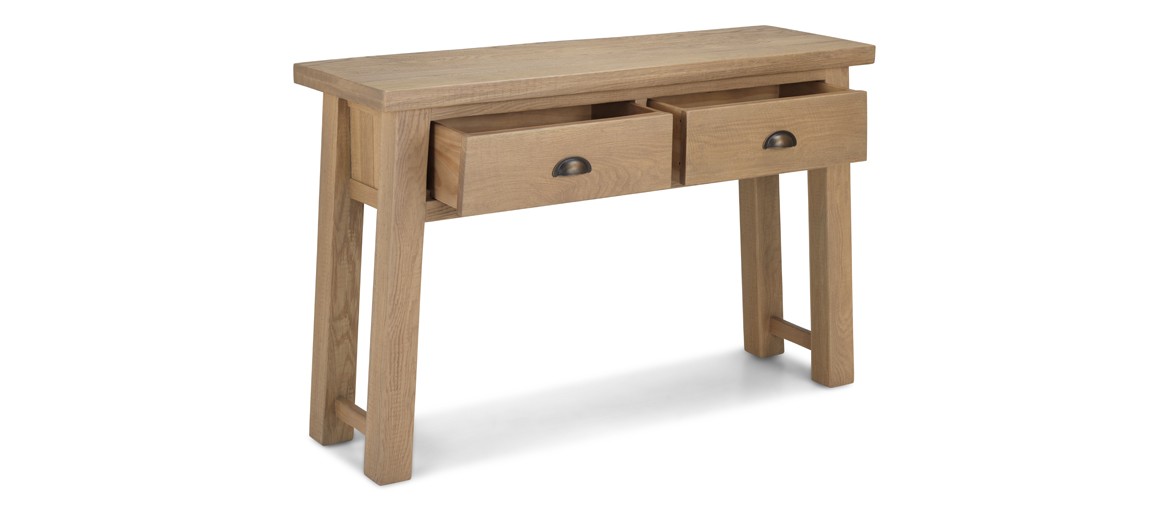 Holloway Rough Sawn Oak Console Table