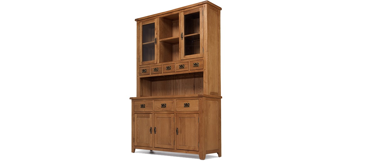 Rustic Oak Large Dresser