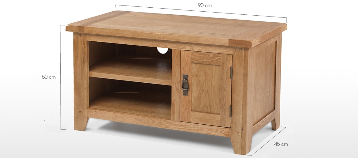Rustic Oak TV Unit Quercus Living