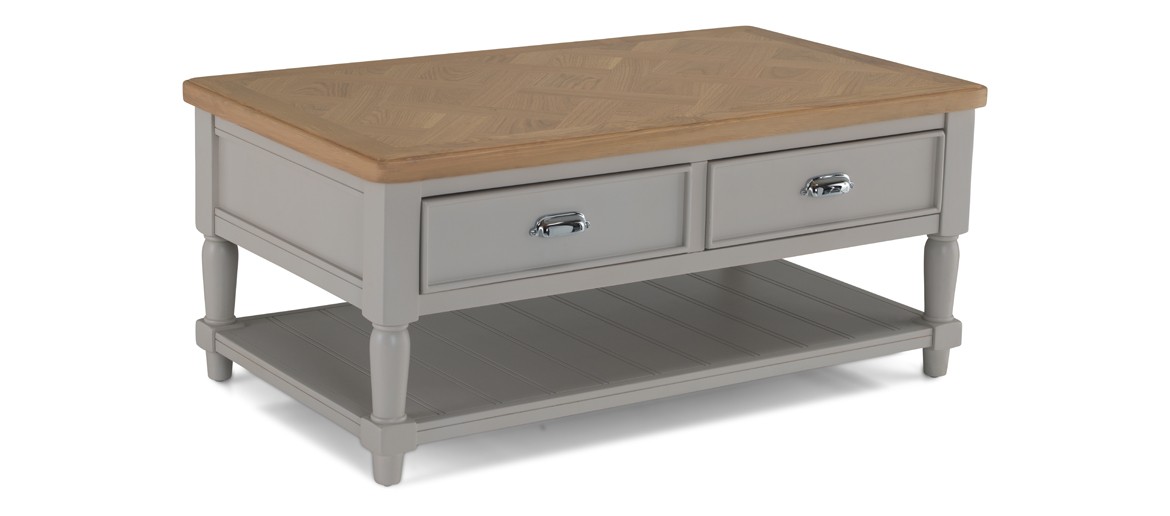 Aldington  Painted  Coffee Table With Drawers