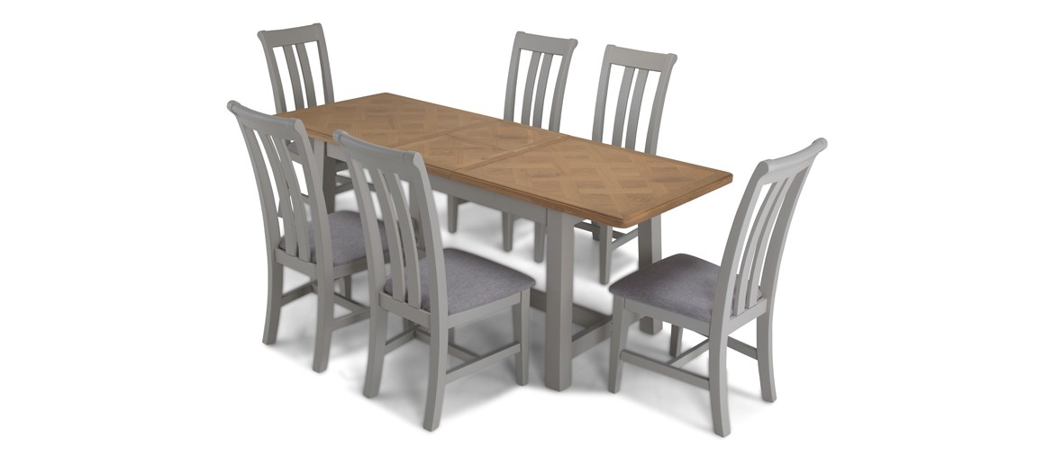 Aldington Painted Ext Dining Table with 6 Chairs