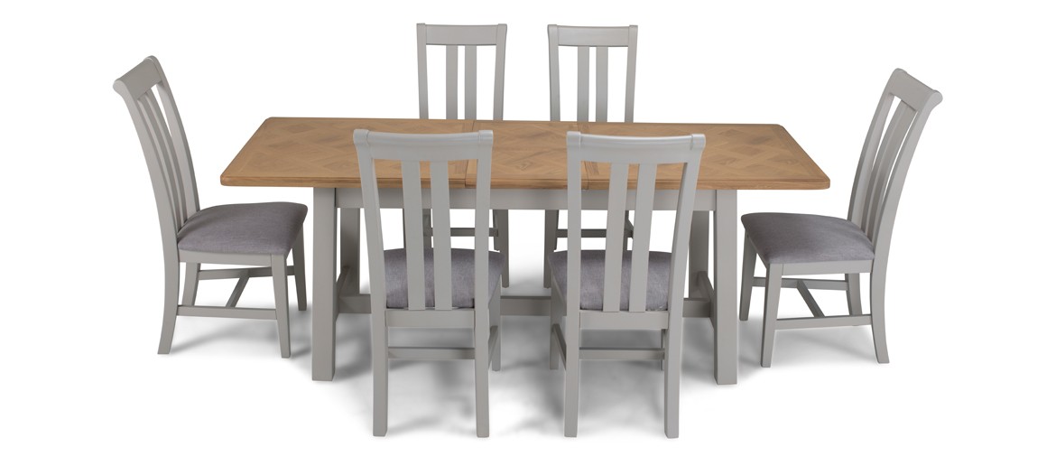 Aldington Painted Ext Dining Table with 6 Chairs