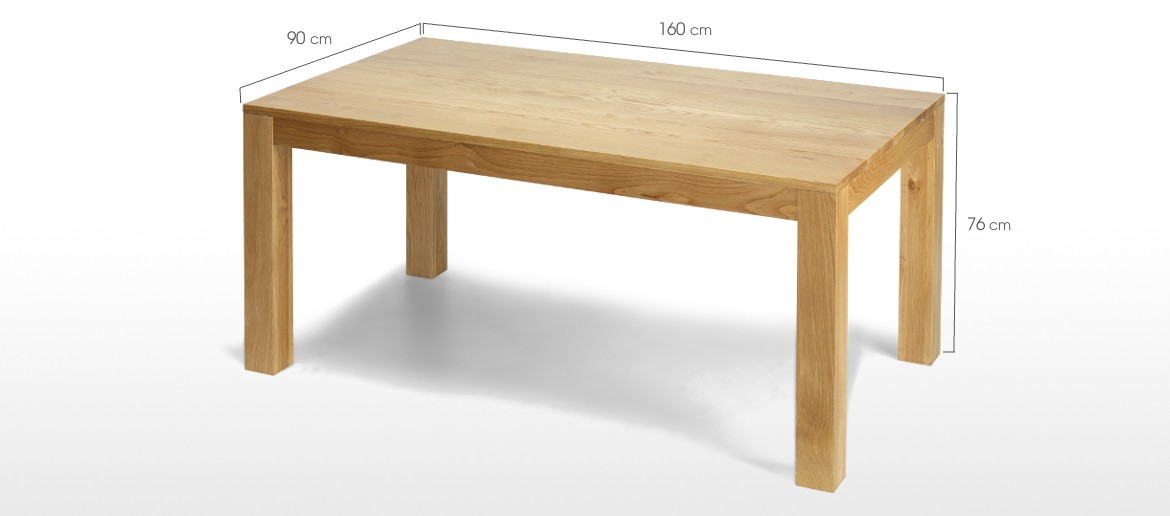 Cube Oak 160 cm Dining Table