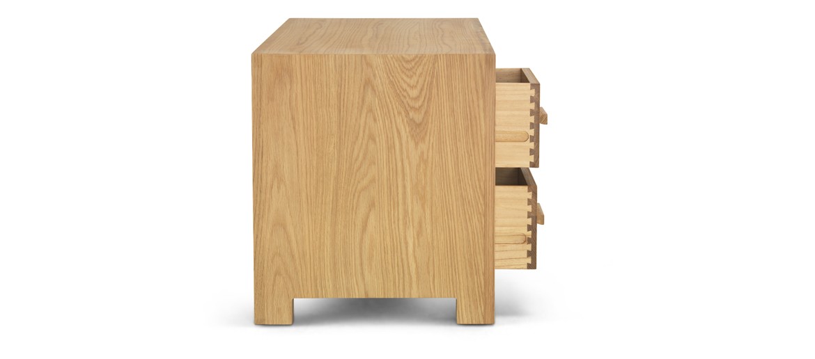 Cube Oak TV Cabinet