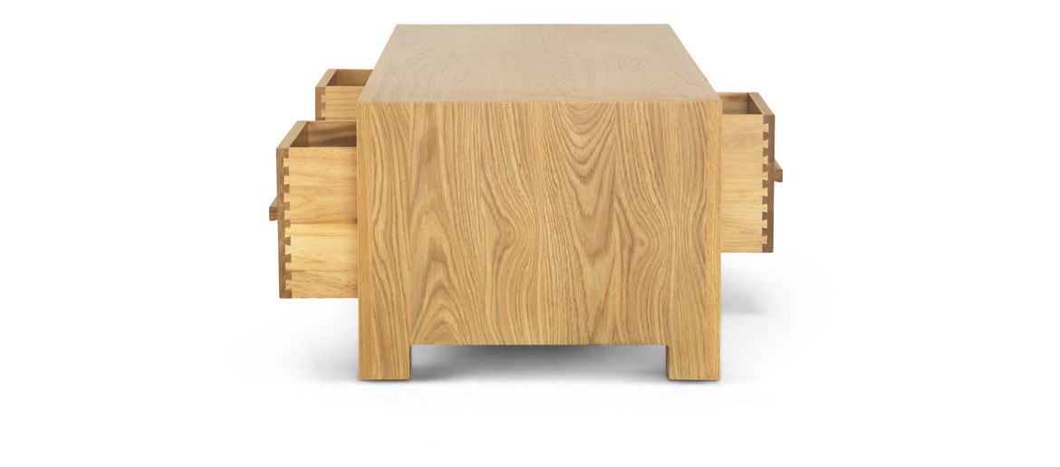 Cube Oak 6 Drawer Coffee Trunk