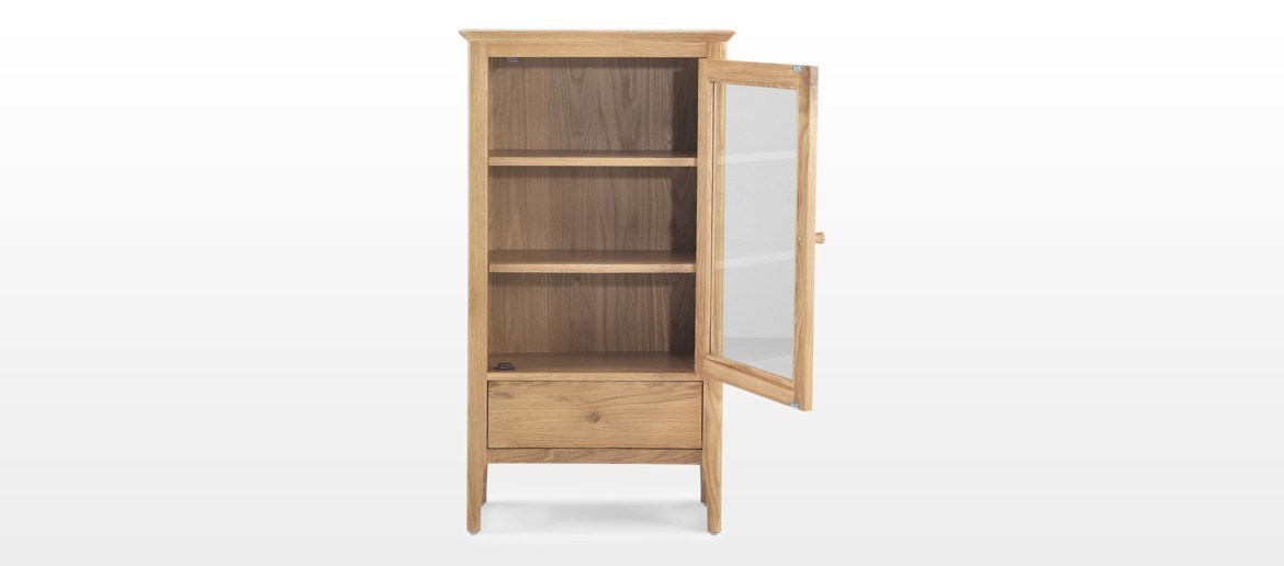 Hayman Oak Glazed Bookcase