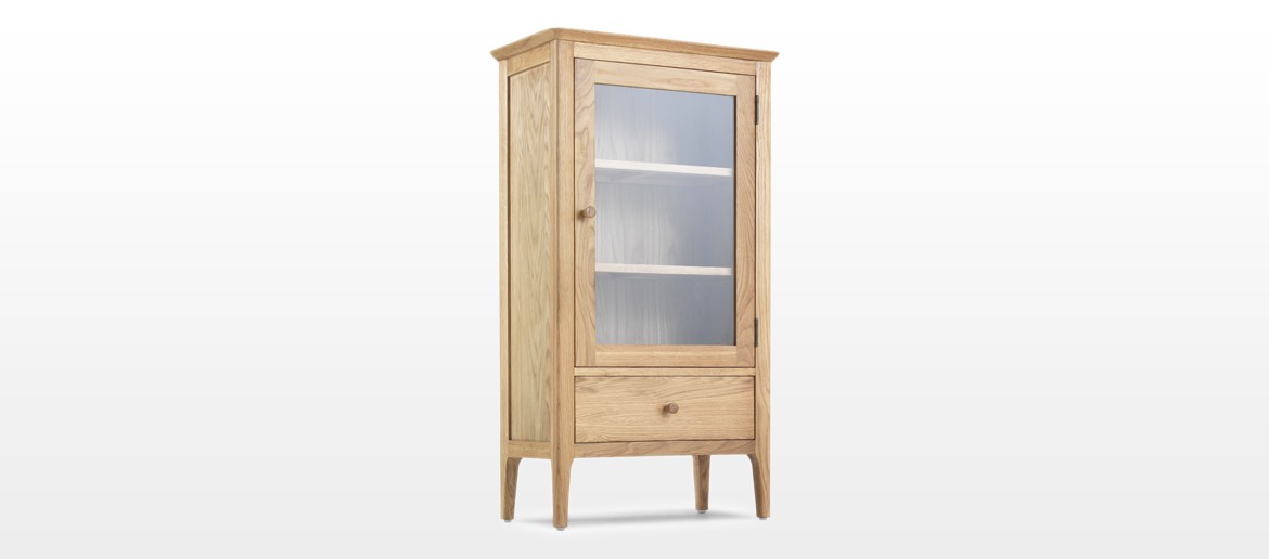 Hayman Oak Glazed Bookcase