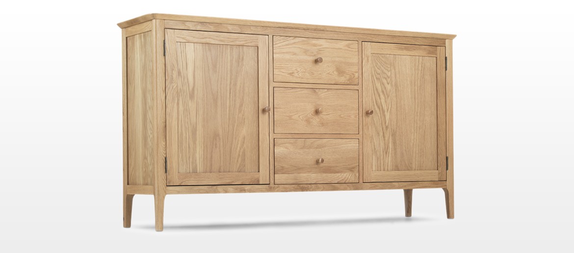 Hayman Oak Large Sideboard 2 Door/ 3 Drawers