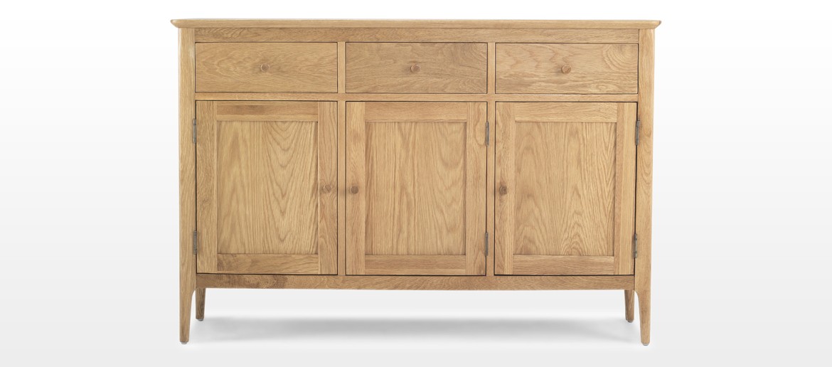 Hayman Oak Large Sideboard 3 Door/3 Drawers