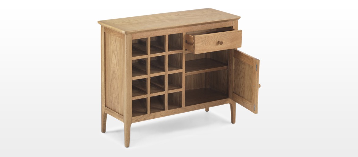 Hayman Oak Winerack Sideboard