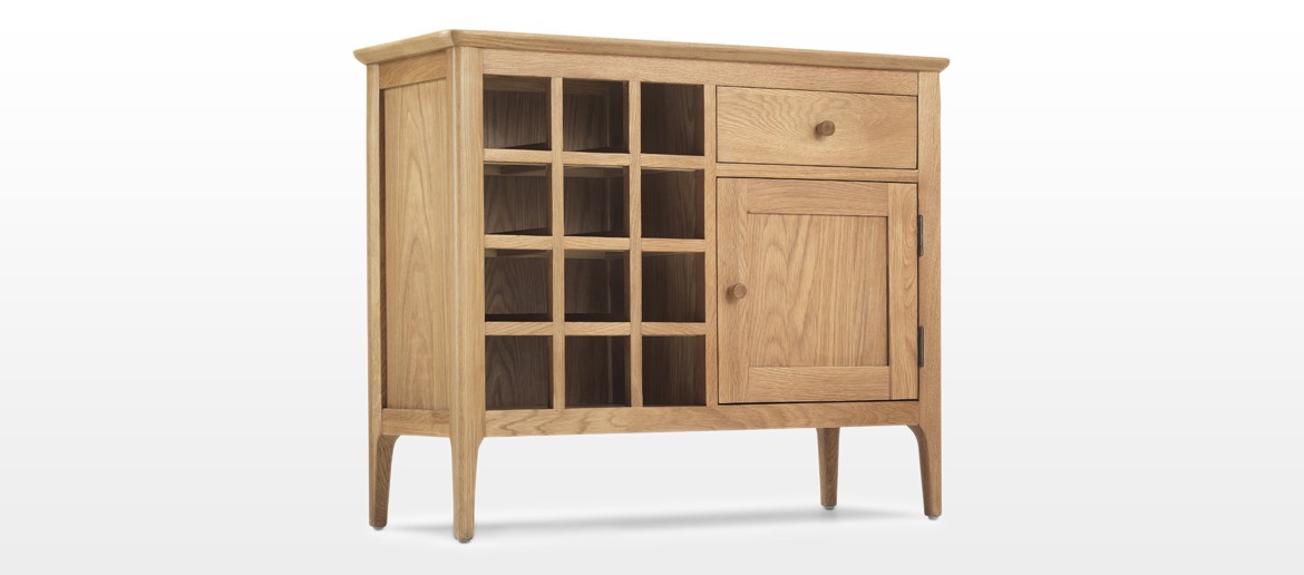 Hayman Oak Winerack Sideboard