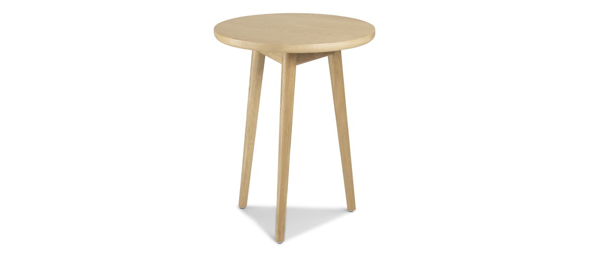 Skiena Oak Circular Lamp Table