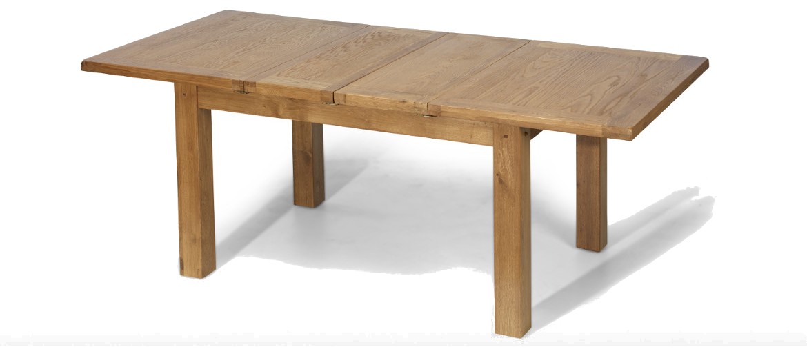 Rustic Oak 132-198 cm Extending Dining Table
