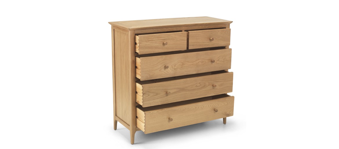 Kassay Oak 2 over 3 Chest of Drawers